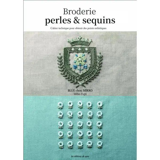 Libro ricamo perline e paillettes di Miho Fujii