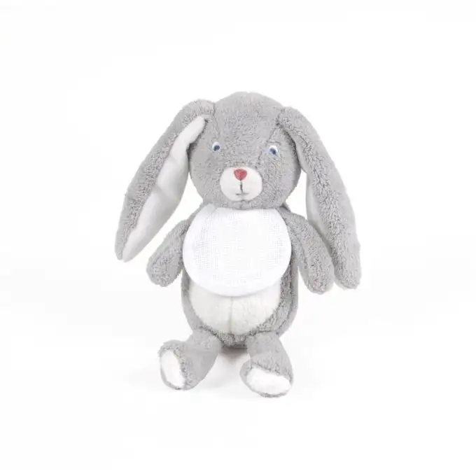 Peluche coniglio fluffy e velluto punto croce