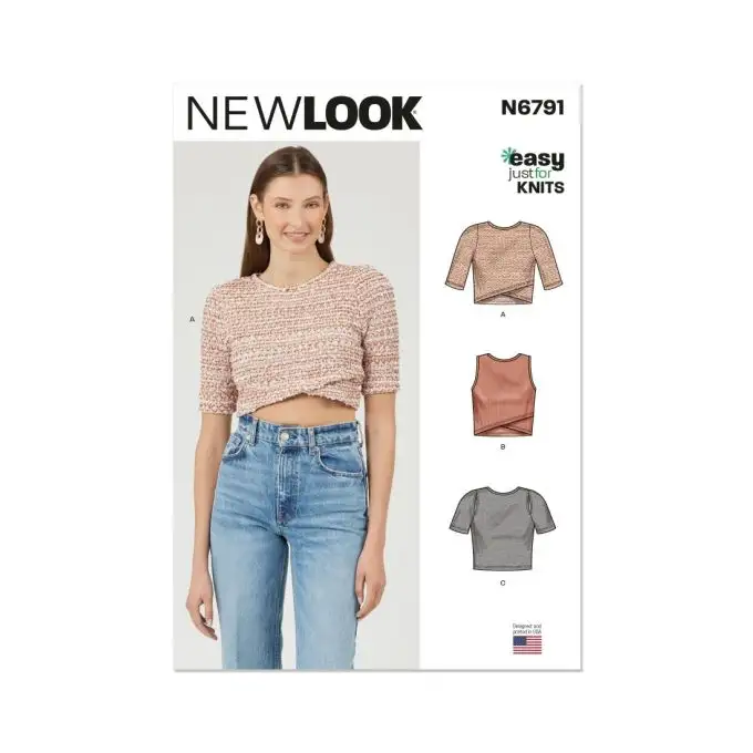 Modello New Look N°6791 - maglie in maglia per giovani donne 34-44