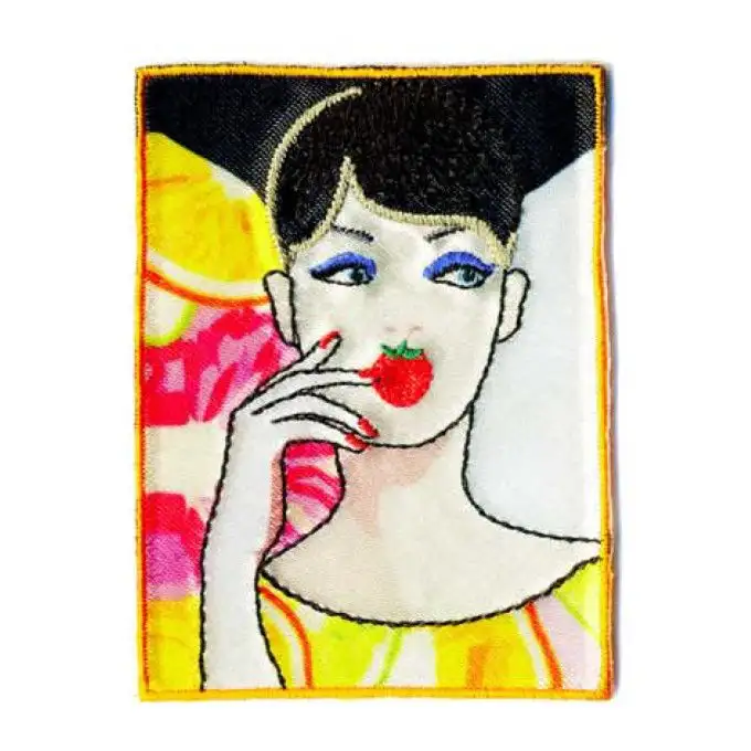 Toppa Termoadesiva Donna Pin Up 7 x 5 cm - Mediac