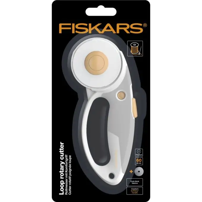 Cutter rotativo softgrip Ø60 mm titanio - Fiskars