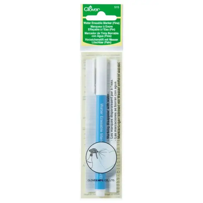 Penna tessuto cancellabile ad acqua fine - Clover