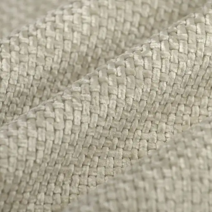 Tessuto velluto termico colorado ecru