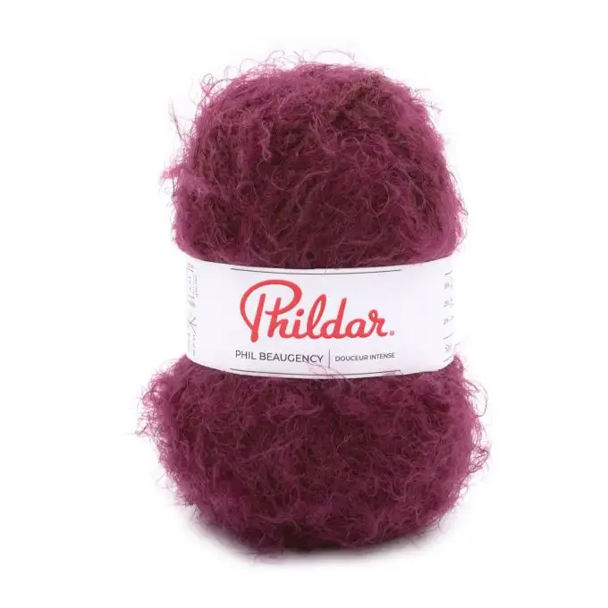 Gomitolo di lana Phil Beaugency granato Phildar