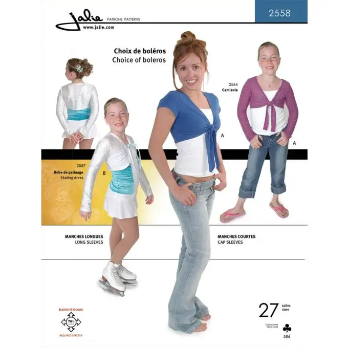Modello Jalie 2558 Boleri bambino adulto