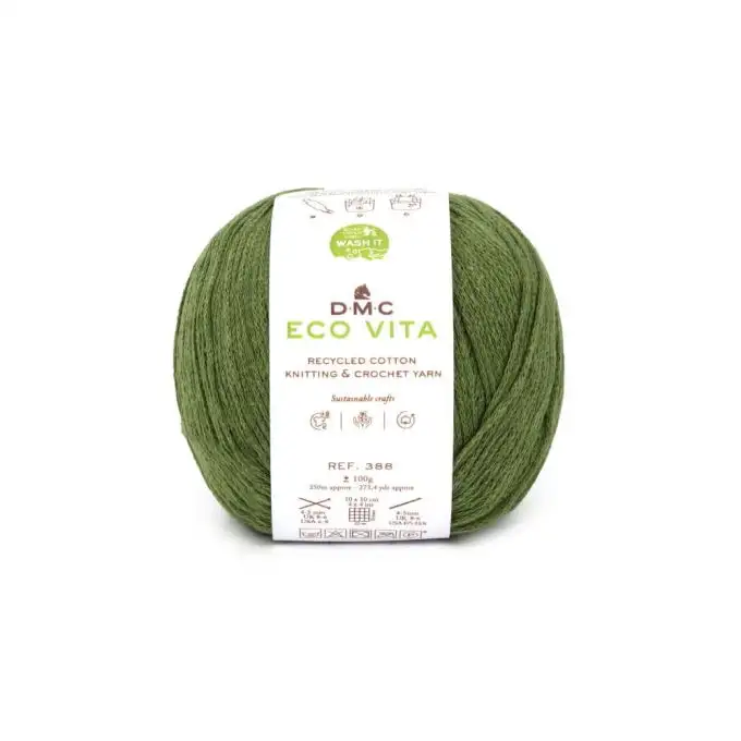 Filato di cotone riciclato ECO VITA per maglia e uncinetto - 100GR - DMC