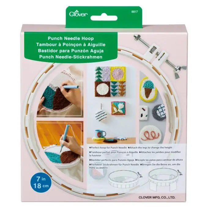 Cercle punch needle 18 cm - Clover