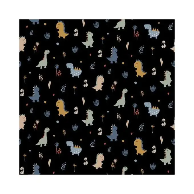 Tessuto popeline dinosauri Poppy
