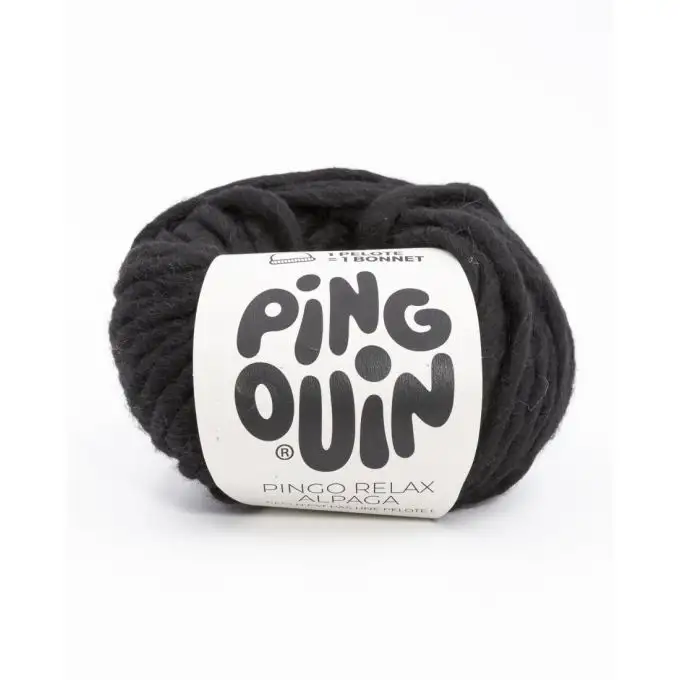Pelote di filato per maglieria Pingouin Pingo Relax nero