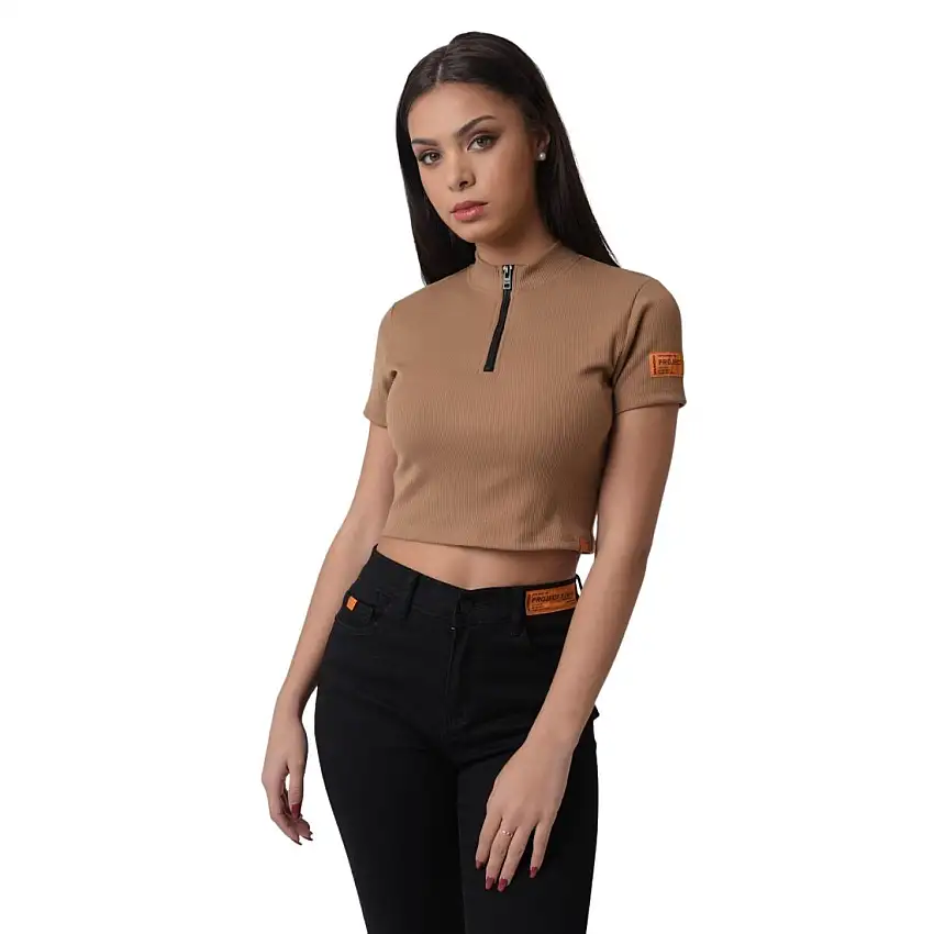 T-shirt a collo alto da donna Project X Paris