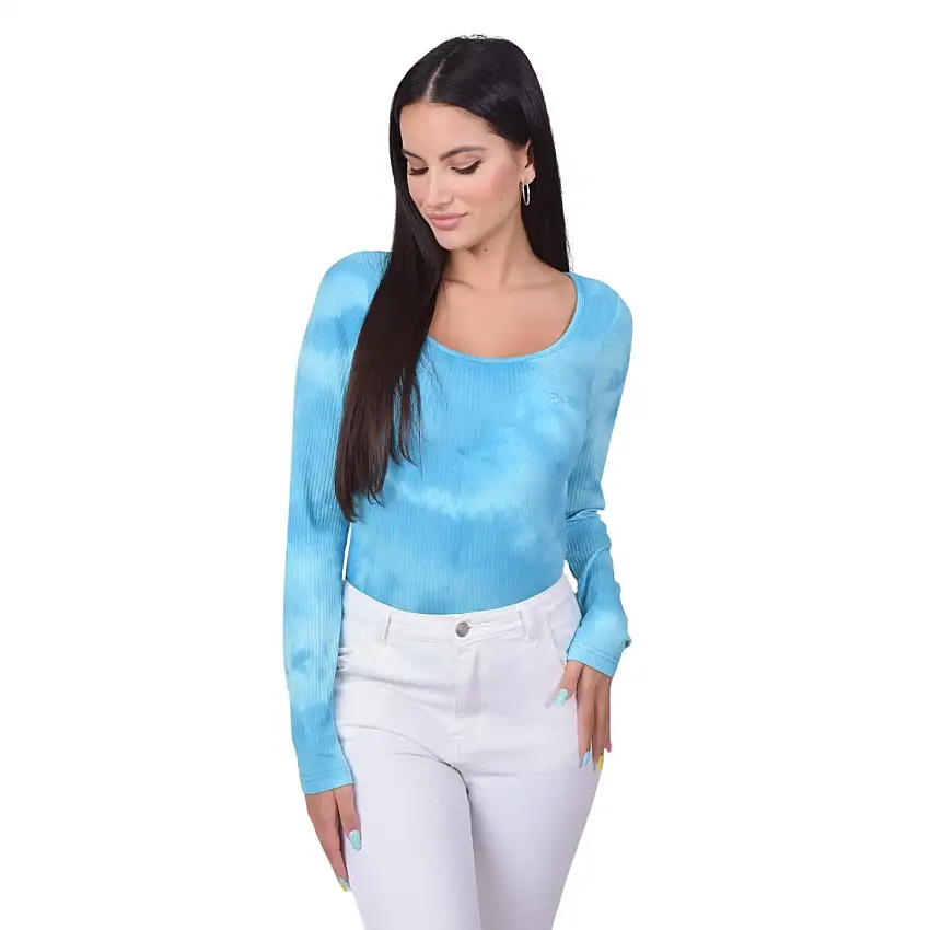 T-shirt a maniche lunghe tie & dye basic da donna Project X Paris