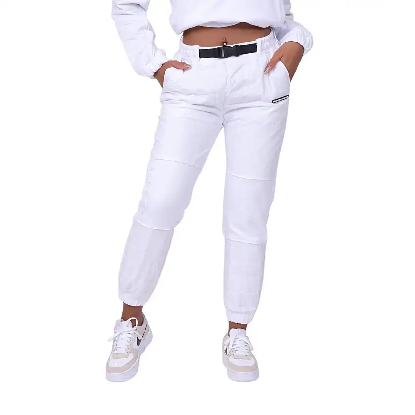 Pantaloni da jogging con imbottitura a quadri donna Project X Paris