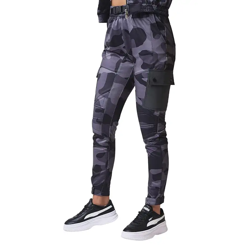 Pantaloni da jogging stile cargo biker motivo mimetico donna Project X Paris