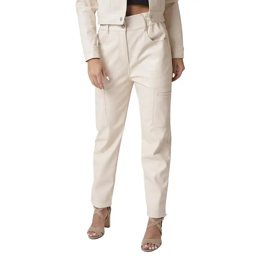 Pantaloni da donna in similpelle Project X Paris