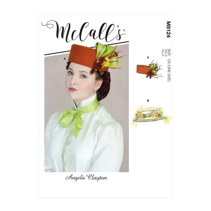 Patron McCall's 8124 Cappello Vittoriano 1880 e 1910 - taglia unica