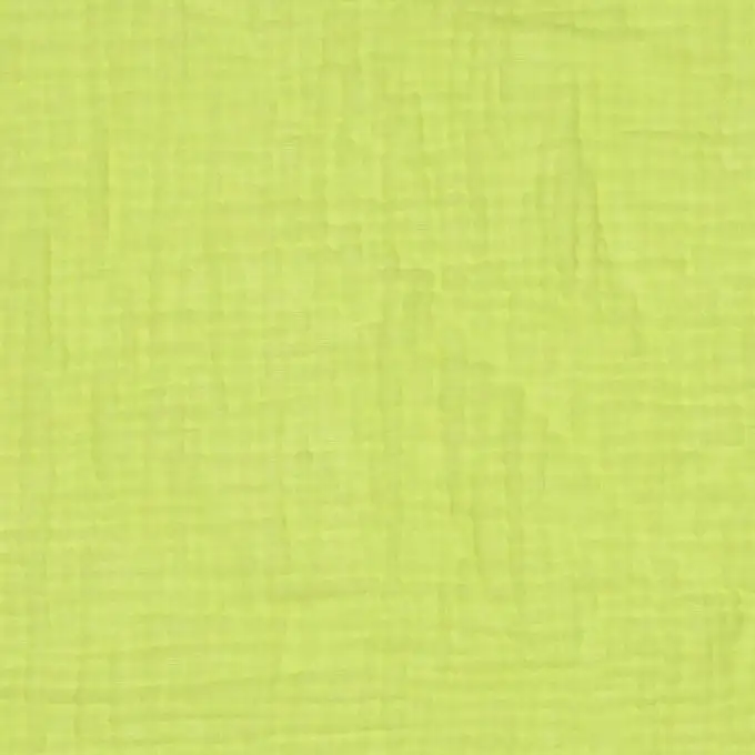 Tessuto doppio garza unito bio giallo neon