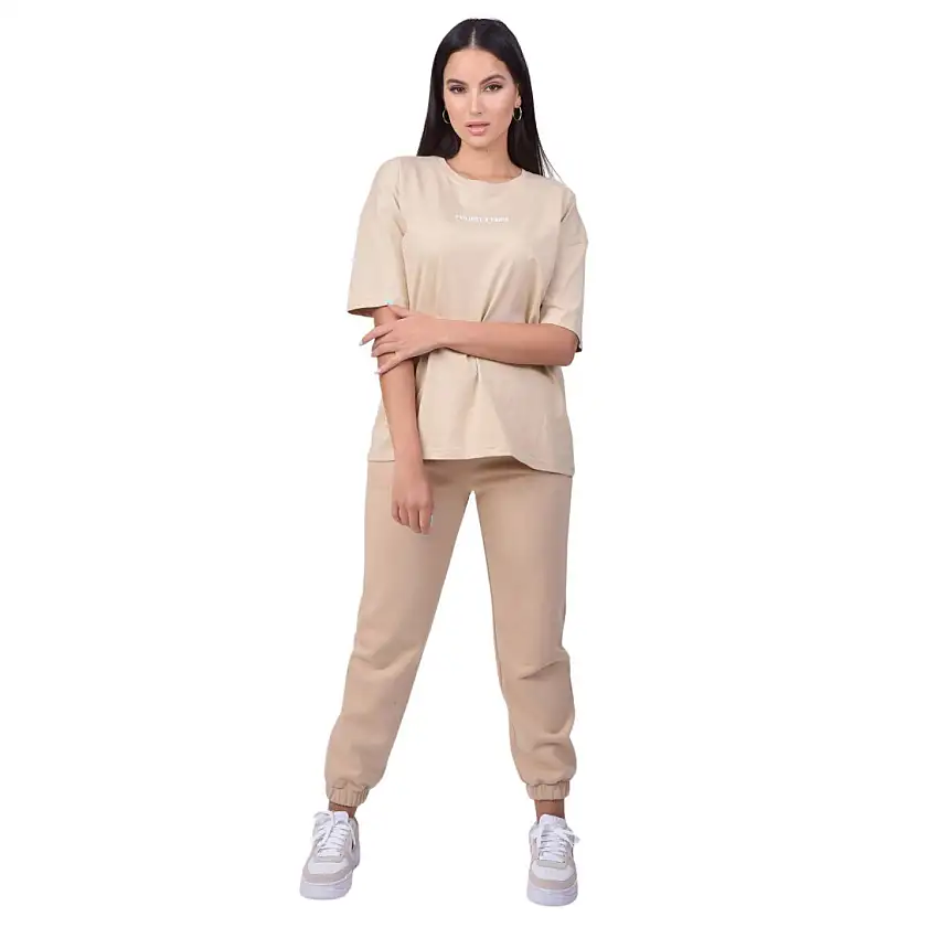 Pantaloni da jogging basic con ricamo logo donna Project X Paris