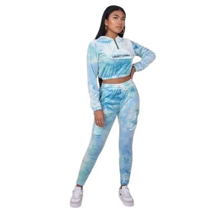 Pantaloni jogger in velluto tie & dye donna Project X Paris