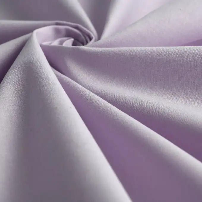 Tessuto cretonne unito Cristina lilla