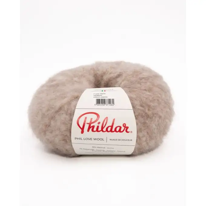 Pelote di lana Phildar Love Wool beige