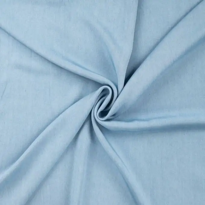 Tessuto chambray blu chiaro