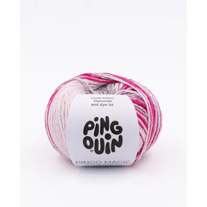 Gomitolo di filato Magic rosa argentato - Pingouin