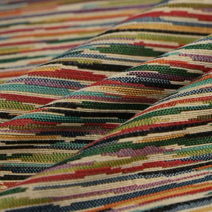 Tessuto jacquard Gobelin Yaiza multicolore