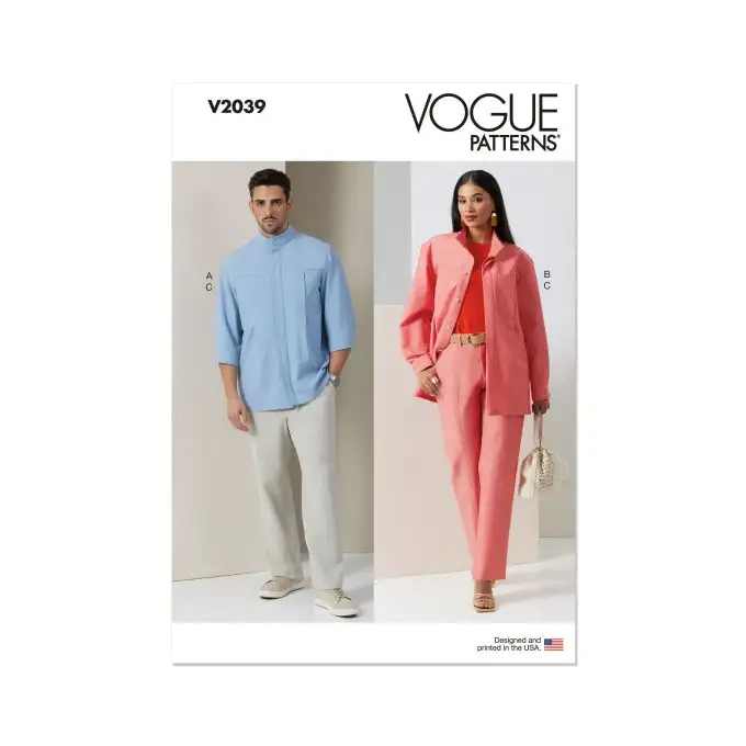 Modello Vogue V2039A Adulto Camicia S XXL
