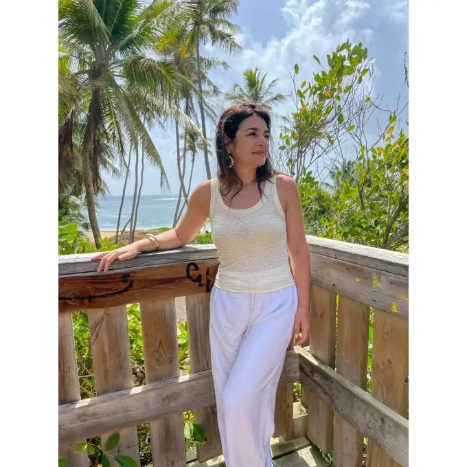 Modello Debby canotta 34 52 Clématisse Pattern