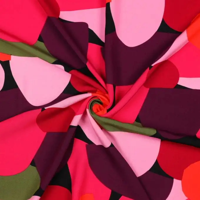 Tessuto popeline viscosa Rockpool rosa - Nerida Hansen