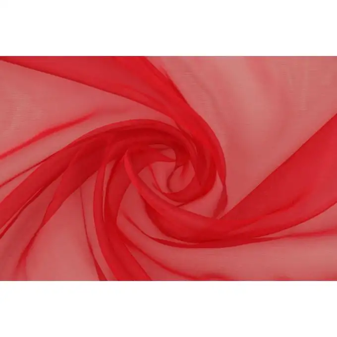 ROTOLO 30 metri Organza economica rosso fragola