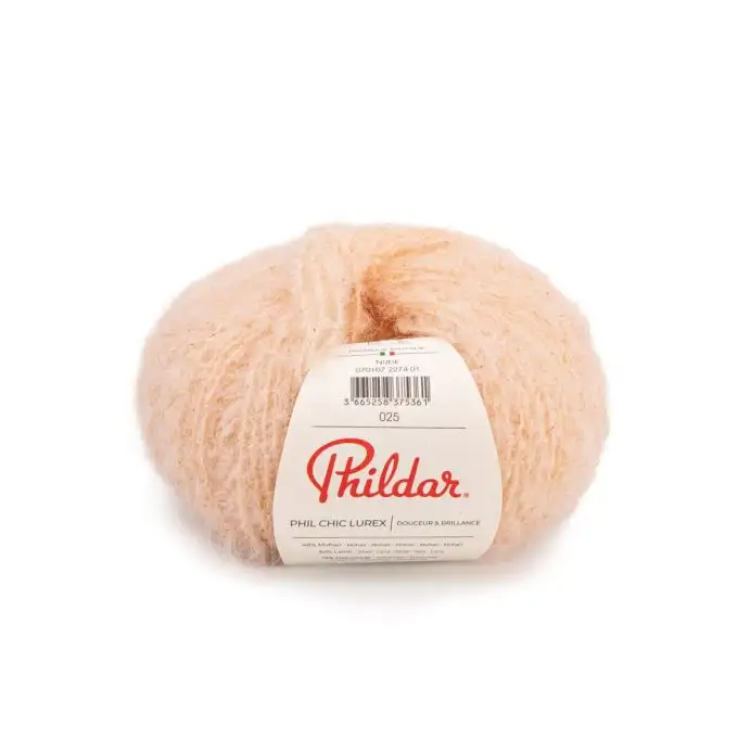 Pelota di lana Phil chic lurex nude Phildar