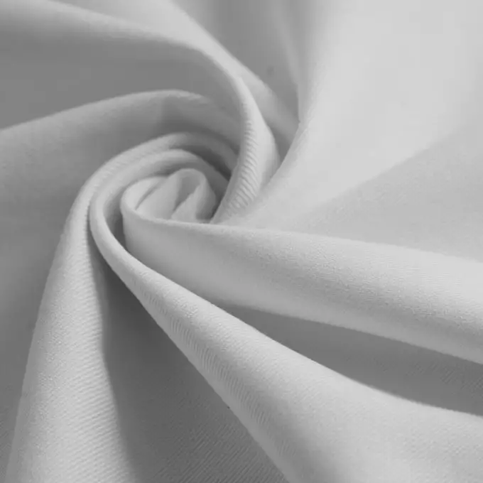 Tessuto twill pesante cotone unito non tinto ecru