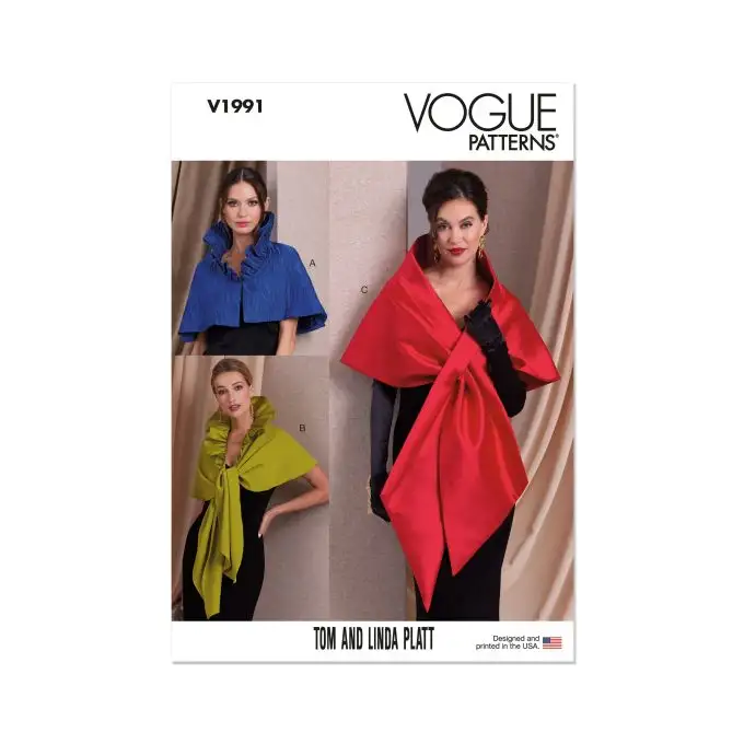 Modello Vogue V1991A Donna Giacca scialle 36 a 46