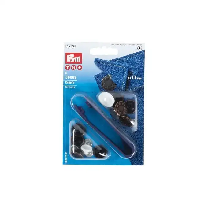 Bottoni jeans senza cuciture corona di alloro 17 mm rame