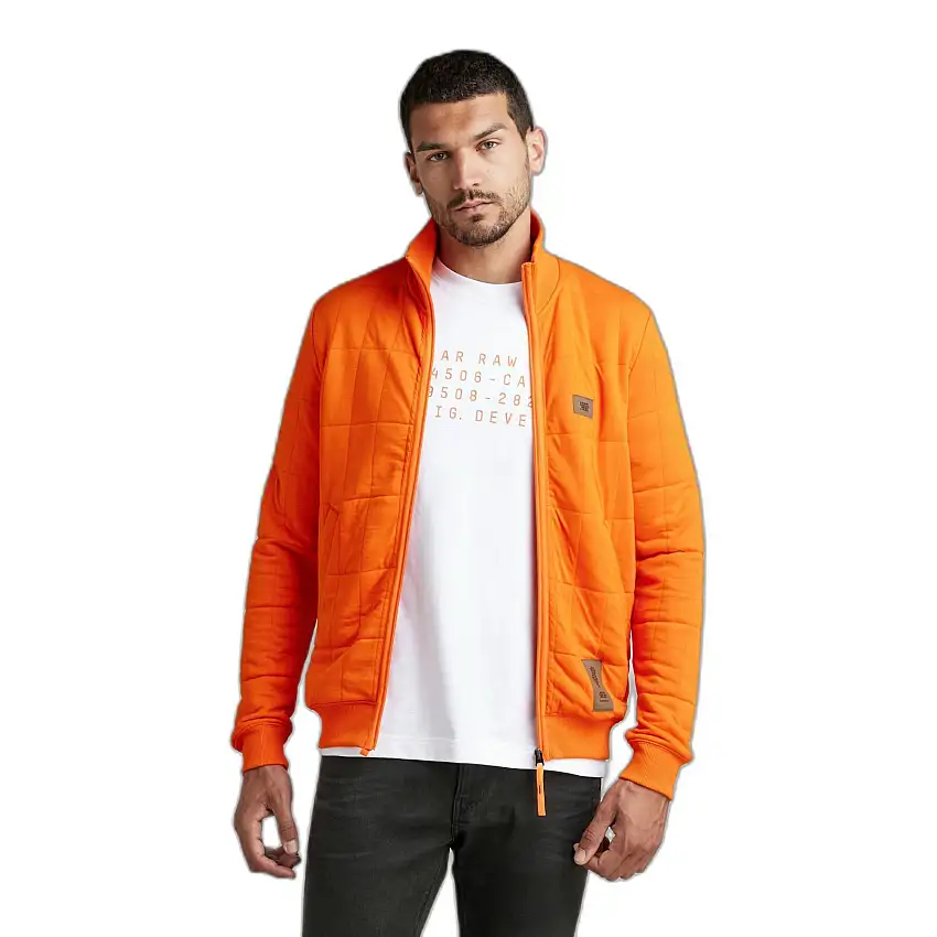 Felpa con zip G-Star Square Qlt