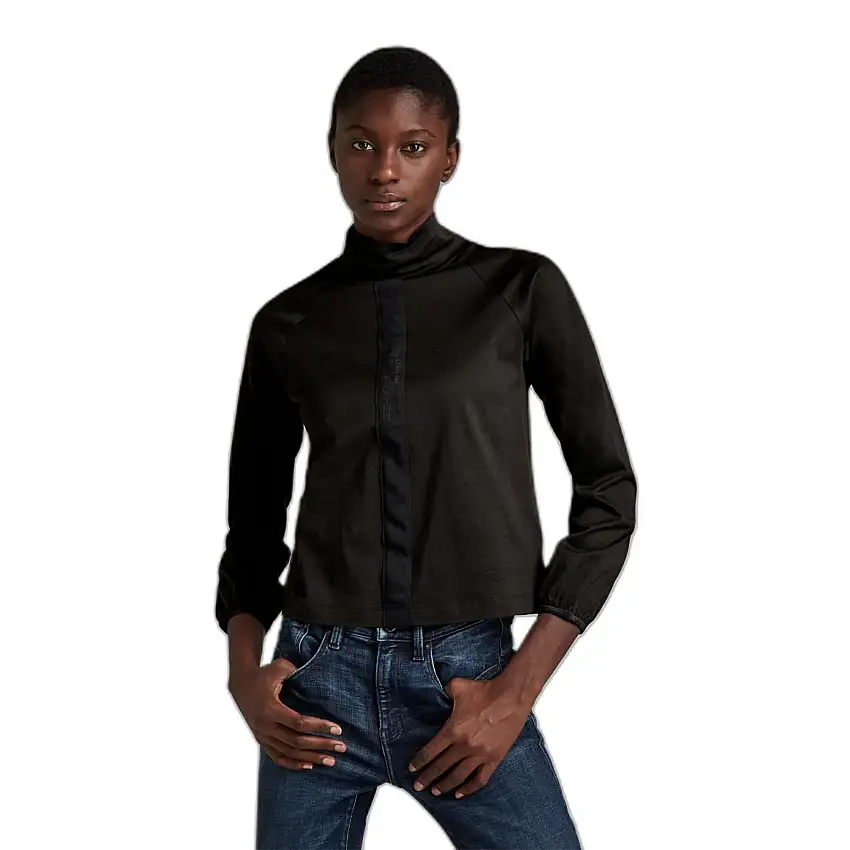 T-shirt donna a righe verticali G-Star Turtle