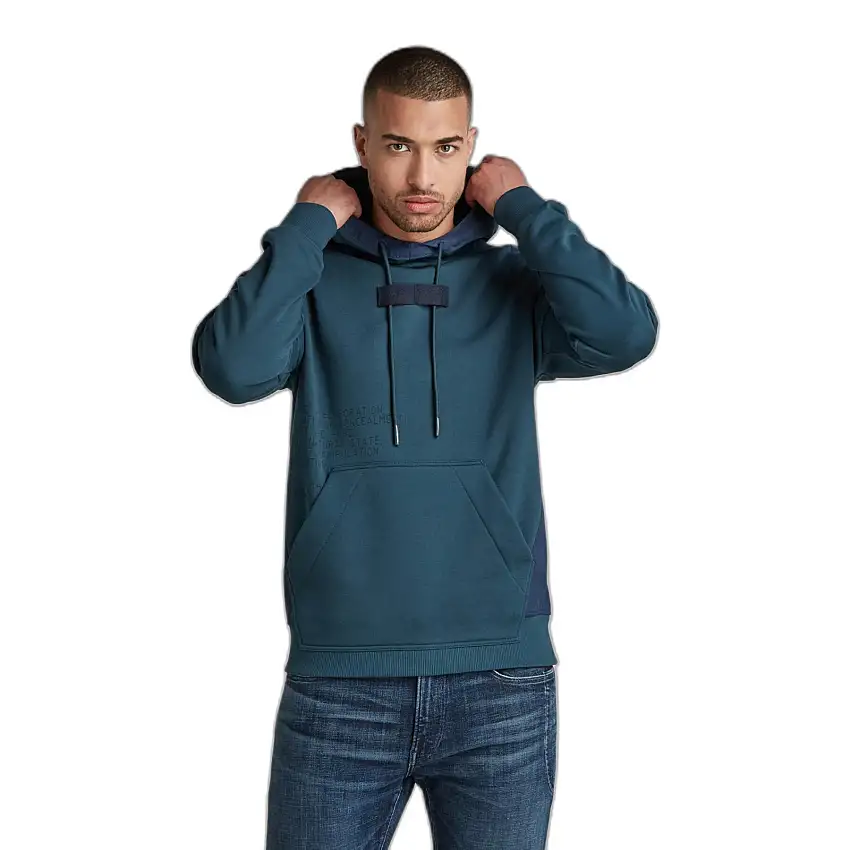 Felpa grafica con cappuccio G-Star Woven Mix