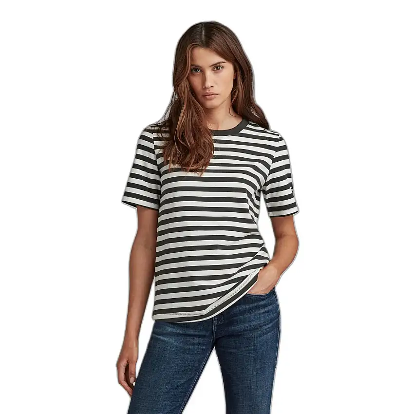 Maglietta da donna a righe con taglio dritto G-Star
