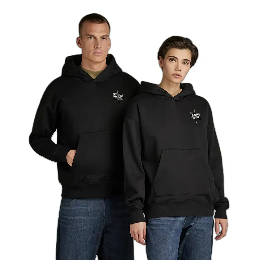 Felpa oversize con cappuccio G-Star Core