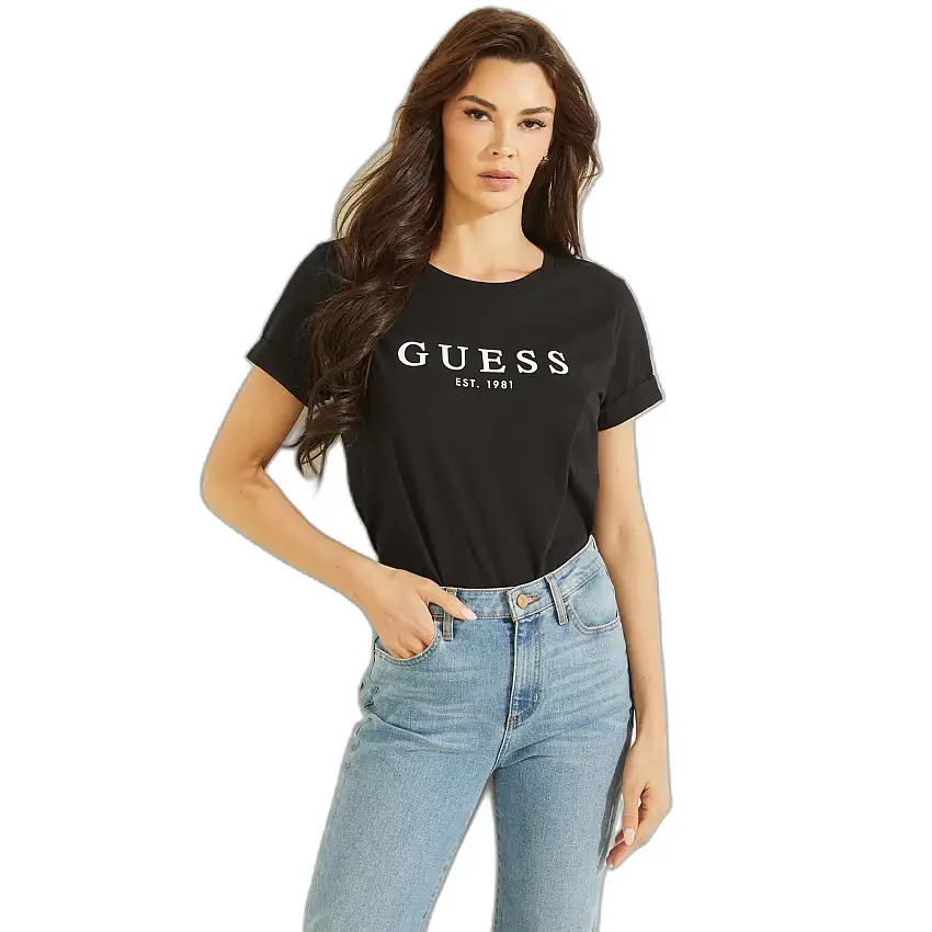 T-shirt da donna Guess ES 1981 Roll Cuff