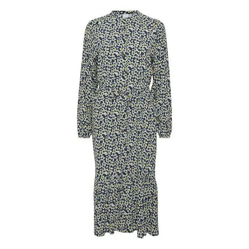 Abito camicia da donna con maniche lunghe e bottoni Ichi Ihazarta