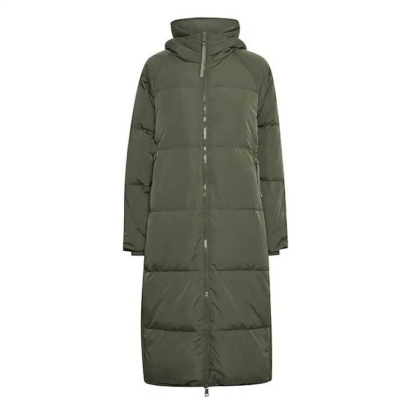 Giacca lunga con cappuccio da donna Ichi Ihbunala Down 3