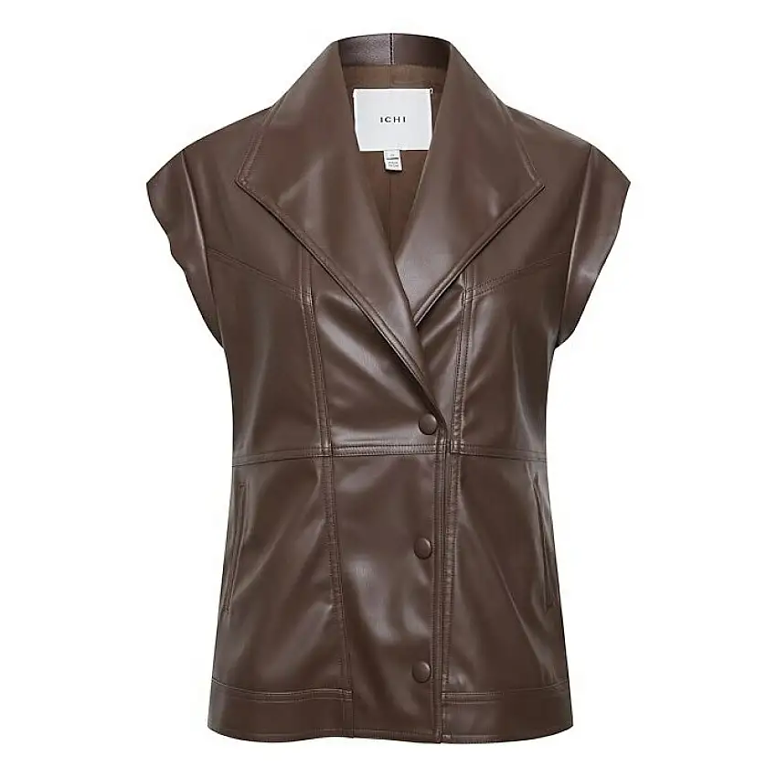 Gilet in pelle da donna Ichi Ihsia