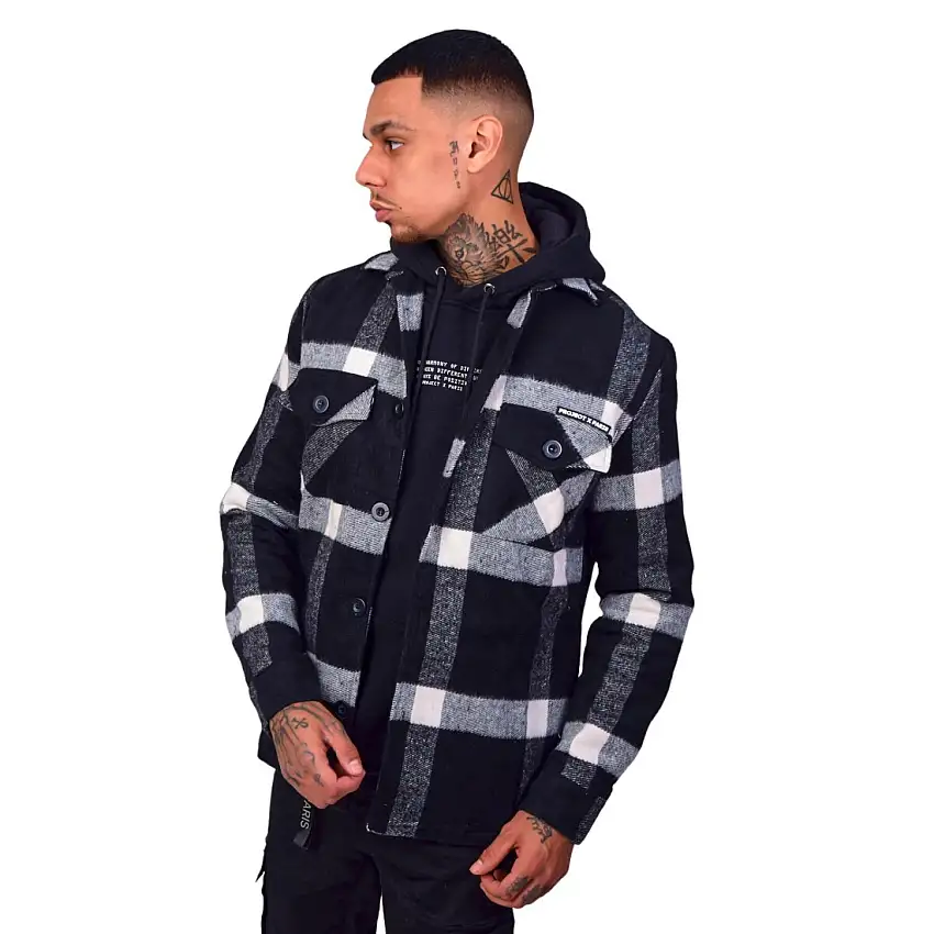 Sovracamicia unisex con maxi motivo a quadri Project X Paris