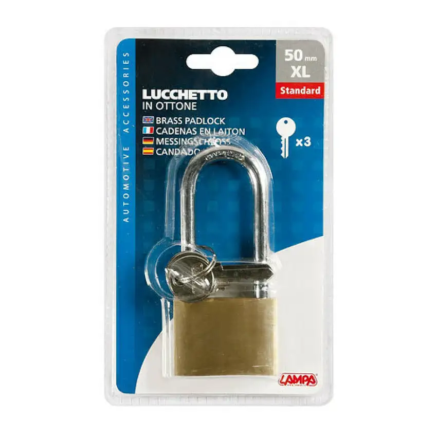 Lucchetto standard in ottone Lampa [Misura XL]