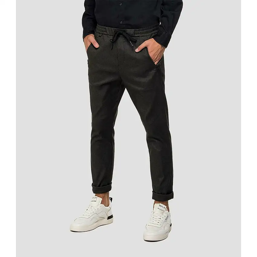 Pantaloni da jogging effetto pied-de-poule Replay Smart