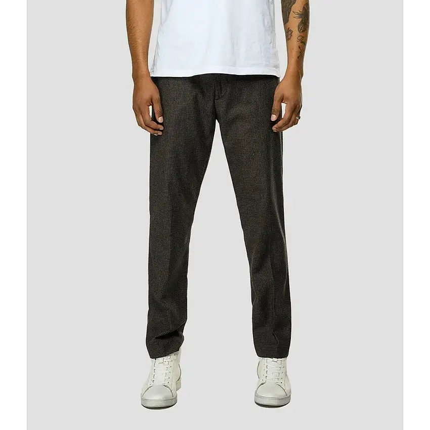 Pantaloni a pied de poule in lana e viscosa Replay