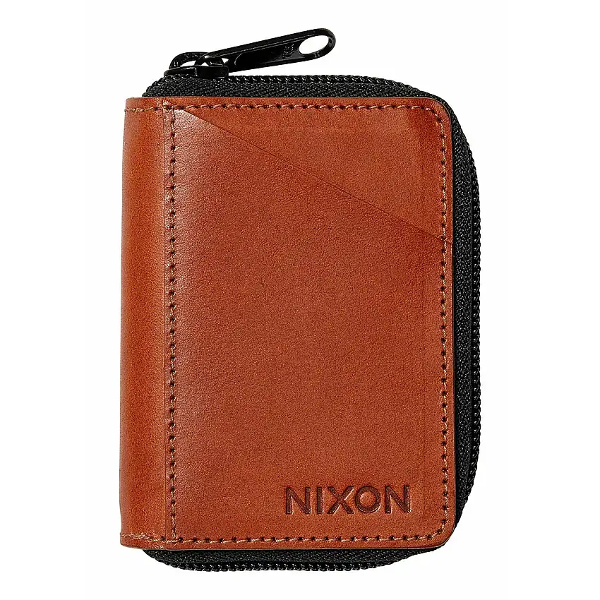Portacarte con zip in pelle Nixon Orbit