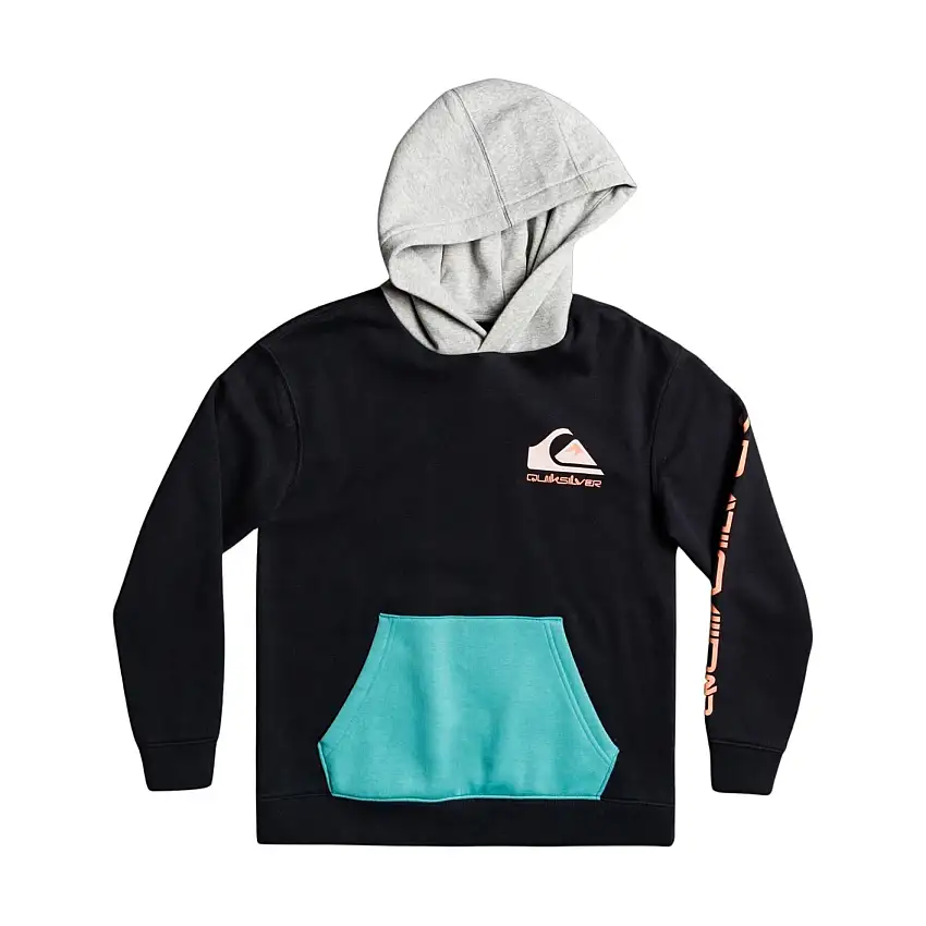 Felpa con cappuccio per bambini Quiksilver Omni Logo Block